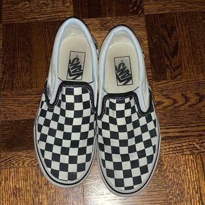 VANS Checkerboard Slip On Black/off white